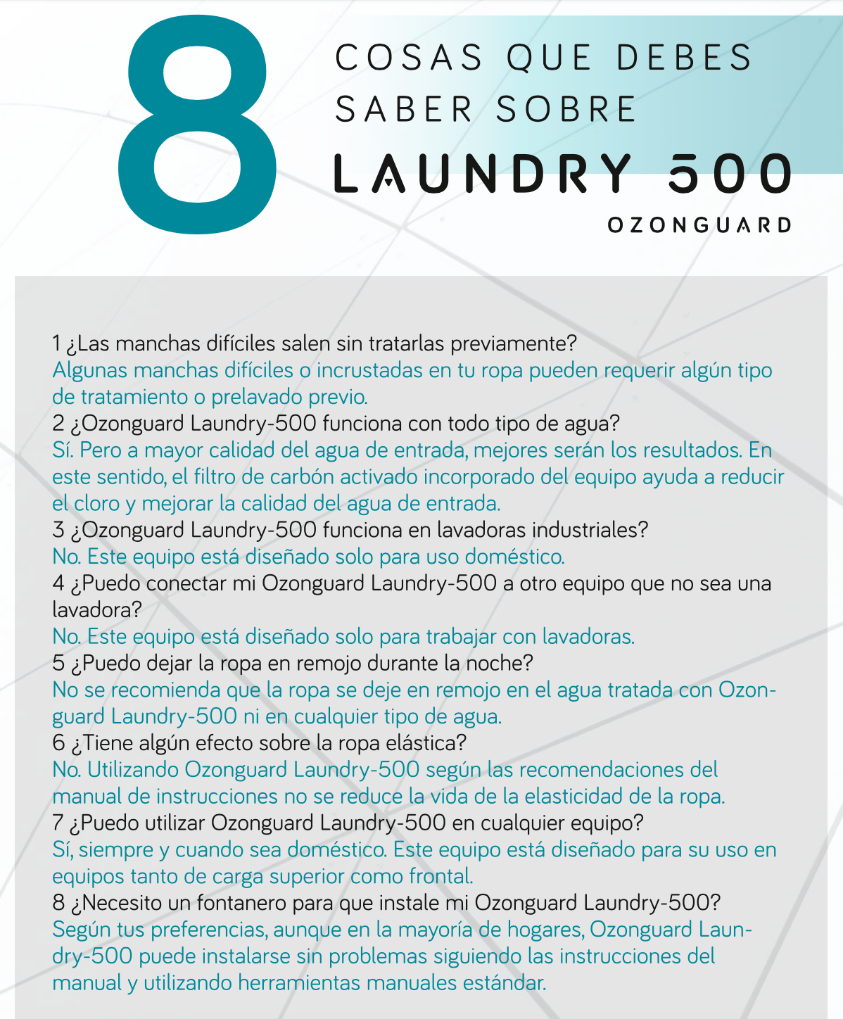 Ozonguard Laundry 500 - AguaUnika
